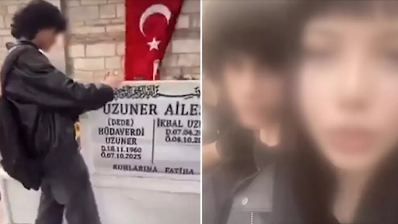 İkbal Uzuner’in mezarı başındaki skandal görüntüler infial yarattı: 2 şüpheli gözaltında