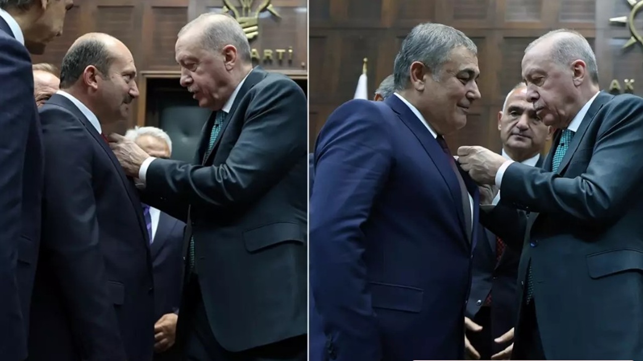İki Belediye Başkanı AK Parti’ye katıldı: Rozetleri Erdoğan taktı